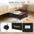 12" Tall Adjustable Storage for Underbed with Lids, Rolling for Shoes, Clothes, Blankets (Black)2-Pack