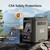 Portable Propane Water Heater with User-Friendly Control Knob Design, Built-in 4000mAh