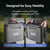 Portable Propane Water Heater with User-Friendly Control Knob Design, Built-in 4000mAh