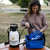 Camping Shower Pump w/ Showerhead Holder and Safety Valve (45 PSI) - Portable Shower