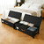 Under Bed Storage Containers with Wheels 2-Pack , 9.5" Tall Underbed Storage Drawers Organizer Bins for Clothes Shoes Toys