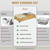 31.5” Tool-free Assembly Natural Under The Bed Organizer Drawers for Bedroom, Sheets Clothes Blankets