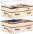 Dolicer 2 Pack Under Bed Storage with Wheels, 6in-10in Height Adjustable Underbed Storage Containers, 92L XXXL, for Dorm Shoes Clothes