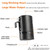 Camping Shower, Built-in 4400mAh, USB Rechargeable IPX7 Waterproof Battery Shower Pump