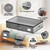 EE-RoomWorld Under Bed Storage with Wheels, No Assemble Required 5.5 inches height grey under bed storage bins