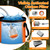 Camping Shower, Shower Head with LED Light, Camping Shower Pump