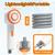 Camping Shower, Shower Head with LED Light, Camping Shower Pump