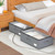 EE-RoomWorld Under Bed Storage with Wheels, No Assemble Required 12 inches height Under Bed Storage bins,Large capacity