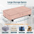 Under Bed Shoe Storage Bins Organizer with Reinforced Metal Bottom Support and Three Handles