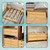 Underbed Organizer with Wheels Sturdy Wood Rolling Under Bed Shoe Storage Organizer 2 Packs (Nature, Large)