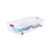 Sterilite 8-Pack 60 Quart ClearView Latch Box, Wheeled Underbed Organizer Bins with Latching Lids for Closet, Bedroom