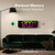 JALL 16.15 inch Large Digital Wall Clock, RGB Lights with Remote Control, Dual Alarms with Big LED Display for Classroom