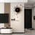 Wall Clock for Living Room Decor Decorative Wall Clock with Pendulum Silent Quartz Battery Operated Black,13.8x21.3 in