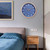 12 Inch Silent Non Ticking Wood Wall Clocks Battery Operated - Wooden Blue Modern Simple Clock Decorative for Kitchen