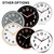 AKCISOT 14 Inch Wall Clock Silent Non-Ticking Modern Wall Clocks Battery Operated - Analog Classic Clock for Office, Home