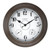 CLXEAST 24 Inch LED Illuminated Outdoor Clocks Waterproof with Thermometer & Hygrometer with Smart Night Light Sensor,Grey Oak Finish