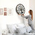 24Inch Rustic Tree of Life Metal with Wood Frame - Vintage Battery Operated Wall Clocks for Living Room/Office/Bedroom