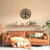 24Inch Rustic Tree of Life Metal with Wood Frame - Vintage Battery Operated Wall Clocks for Living Room/Office/Bedroom