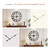 Vantic 32 Inch Large Wall Clock, Roman Numeral Metal Oversized Wall Clocks for Living Room Decor, Bedroom and Kitchen
