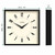 JONES CLOCKS® Box wall Clock | Retro Square | 10 inch | Black | Easy to Read Numbers | Perfect Kitchen or Office Clock