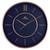 Wall Clock Metal Frame Modern Style 15.9 Inch Silent Analog Roman Numerals Home Decorative for Bedroom, Living Room