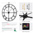 Oversized 48 inch Knocked-Down (KD) Wall Clock for Living Room Decor – Extra Large Silent Non-Ticking