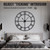 Oversized 48 inch Knocked-Down (KD) Wall Clock for Living Room Decor – Extra Large Silent Non-Ticking