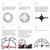 Oversized 48 inch Knocked-Down (KD) Wall Clock for Living Room Decor – Extra Large Silent Non-Ticking
