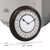 Presentime & Co. 12.6" Silent Battery Operated Night Light Wall Clock with Smart LED Sensor for Living Room, Bathroom, Kitchen