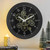 CLXEAST 15 Inch Real Moving Gear Wall Clock, Vintage Industrial Steampunk Metal Wall Clocks for Living Room Decor