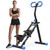 Stair Stepper for Home Gym, Foldable Vertical Climber Workout Machine, Full Body Cardio Machine with Adjustable Handles, LCD Monitor (Black)