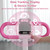 Stair Stepper for Home - Vertical Climber Workout Machine with Stable Frame, Adjustable Handlebar for Full-Body Exercise (Pink)
