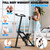 HIKEDIN Stair Stepper Vertical Stair Master with Optional Resistance Bands Adjustable Handlebar & Pedals Climber Exercise Machine for Full-Body Workout, New Version (Black)