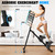 HIKEDIN Stair Stepper Vertical Stair Master with Optional Resistance Bands Adjustable Handlebar & Pedals Climber Exercise Machine for Full-Body Workout, New Version (Black)