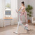Stair Stepper for Home,Vertical Climber Step Machine with Stable Triangular Frame, 3-level Handrail Height & Resistance & Pedal Adjustment,LCD Monitor, Device Holder, Smooth Motion, 300 LBS White Pink