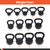 BodySport Cast Iron Kettlebells, 70 lb. – Strength Training Kettlebell for Weightlifting, Core Training, & Conditioning – Professional Exercise Equipment for Gym & Home Fitness Workouts