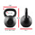 WF Athletic Supply Hammerstone Painted Cast Iron Kettlebells, Home & Gym Equipment, Great for Strength Training, Full Body Workout & Crossfit Training, Color & Size Options Available in 10-80 Pounds