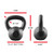 WF Athletic Supply Hammerstone Painted Cast Iron Kettlebells, Home & Gym Equipment, Great for Strength Training, Full Body Workout & Crossfit Training, Color & Size Options Available in 10-80 Pounds