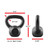 WF Athletic Supply Hammerstone Painted Cast Iron Kettlebells, Home & Gym Equipment, Great for Strength Training, Full Body Workout & Crossfit Training, Color & Size Options Available in 10-80 Pounds