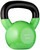 Amazon Basics Vinyl Kettlebell for Strength Training and Workout, 25 Pounds, Textured Handle, Light Green