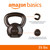 Amazon Basics Cast Iron Kettlebell for Strength Training, Wide Handle with Comfortable Grip, 35 Pounds, Black