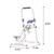 Foldable Stair Stepper Exercise Machine with Handlebar, Adjustable Resistance Quiet Climber with Timer & Phone Holder, Cardio Fitness Equipment for Home Gym, White UUU