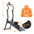 Magnetic Stair Stepper for Home, 16-Level Adjustable Resistance up to 77LBS, 350LBS Capacity, with Cup Holder & Bluetooth APP, Folding Compact Cardio Climber(Black)