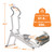 Magnetic Stair Stepper for Home, 16-Level Adjustable Resistance up to 77LBS, 350LBS Capacity, with Cup Holder & Bluetooth APP, Folding Compact Cardio Climber(White)
