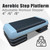 Adjustable Step Platform 30" × 14" Workout Aerobic Stepper Height Step for Fitness Strength Training with Risers Exercise Platform for Home Gym(Grey)