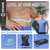 Step Aerobics Platform Set with Weighted Vest & Measuring Tape, Aerobic Steppers for Exercise at Home, Adjustable Height 2 Level Risers Workout Stepper with Non-Slip Surface, Blue Black