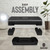 Step Aerobics Platform Set with Weighted Vest & Measuring Tape, Aerobic Steppers for Exercise at Home, Adjustable Height 2 Level Risers Workout Stepper with Non-Slip Surface, Black