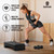 Aerobic Step Platform Set with Ankle Weights & Measuring Tape, Exercise Steppers for Home Gym Exercise Fitness, Adjustable Height 2 Level Risers Workout Step Platform Trainer, Black