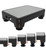LIFTOZA 5-Level Adjustable Step Stool, 700 LBS Capacity Safety Bed Step for Seniors, Exercise Setp Platform, Portable Stair Assist for Elderly, Wide Step up for Kitchen, Car, Bedside & Shower, Grey