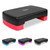 MIIUDGIG 18'' Adjustable Aerobic Step Platform, Adjustable Fitness 4-6in Exercise Stepper Workout with 2 Risers, Aerobics Stepper Workout Stepper for Home Gym Cardio Strength & Training (Red)